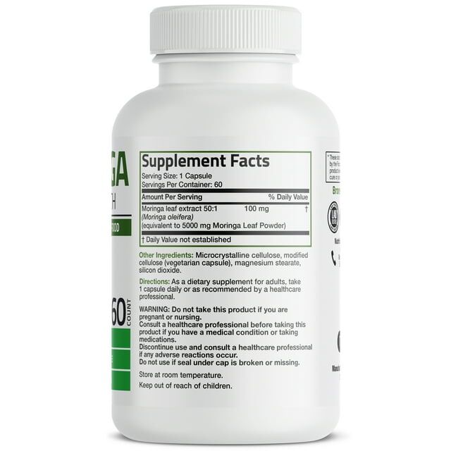 Ashwagandha Supplement facts | 60 Count | Instructions